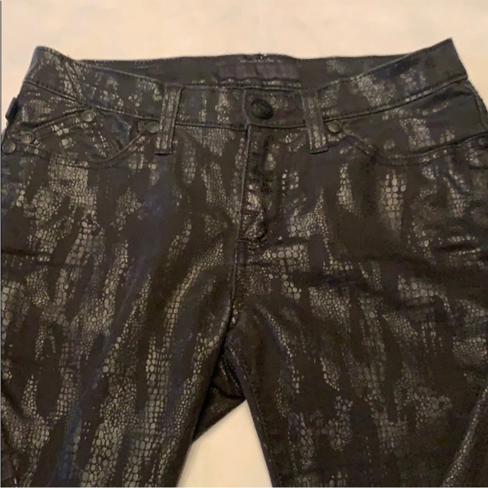 Rock & Republic Python Black Jeans 10 - image 1